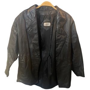 Toffs Men’s Leather Jacket Size Small T9A